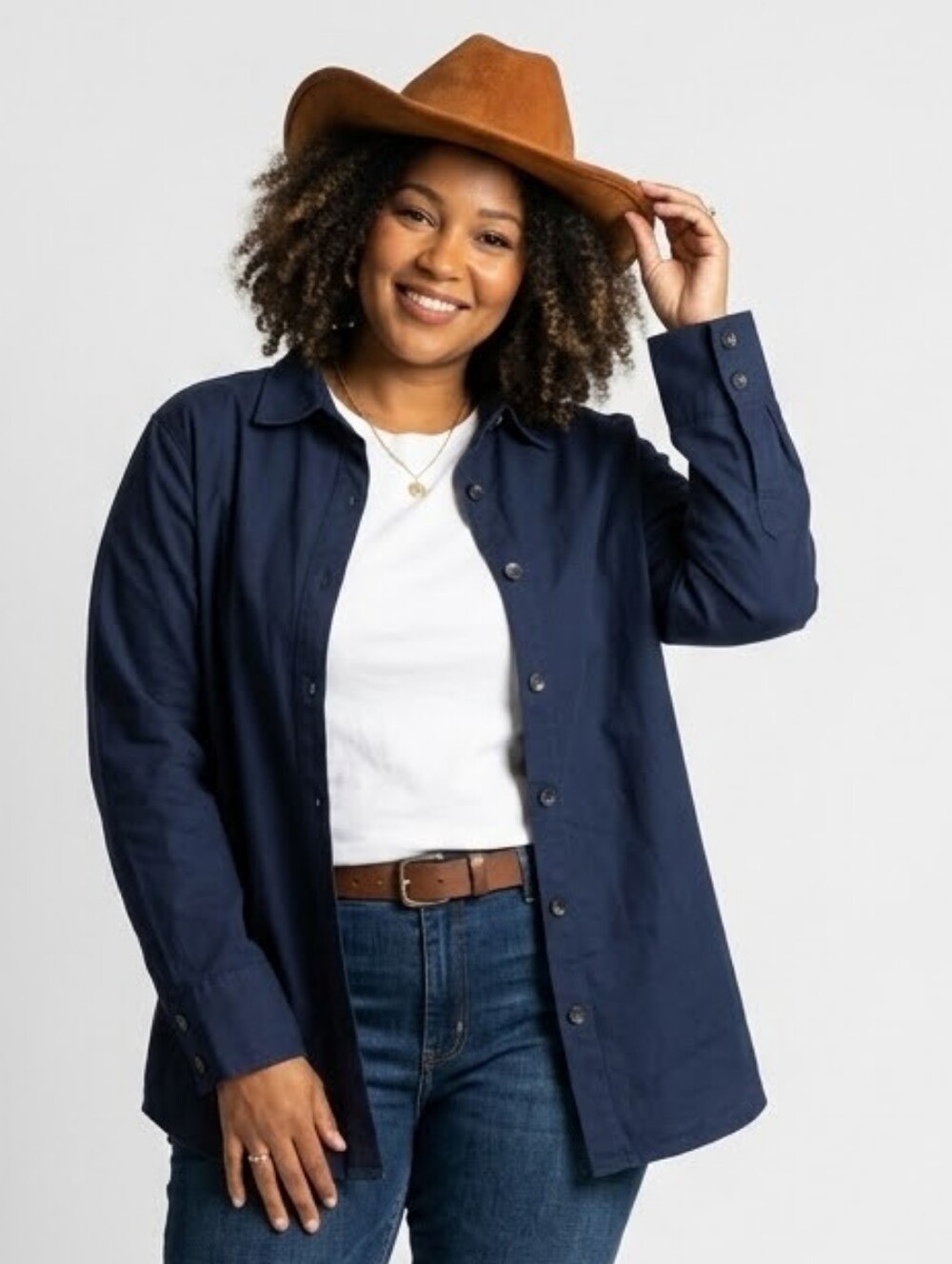 LuLaRoe XL 2X Abigail Oversized Navy Blue Shacket Flannel Shirt Jacket EUC